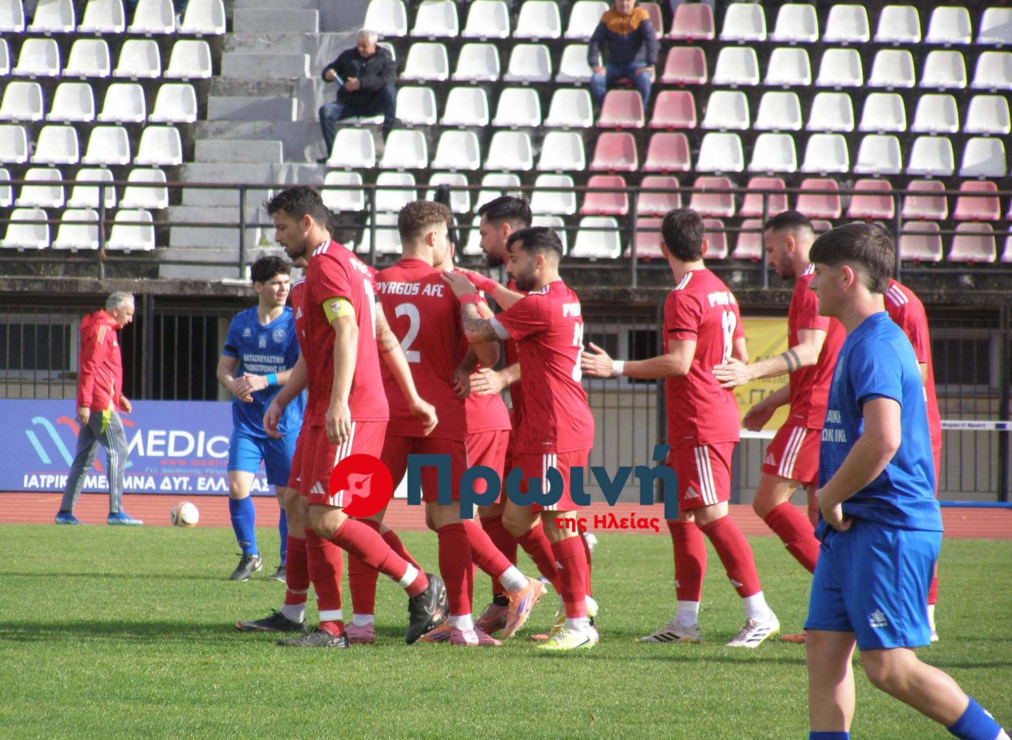 Γ΄ Εθνική: Σε ρυθμούς… προπόνησης ο ΠΑΣ Πύργος, 7-0 τον Πανγυθεατικό