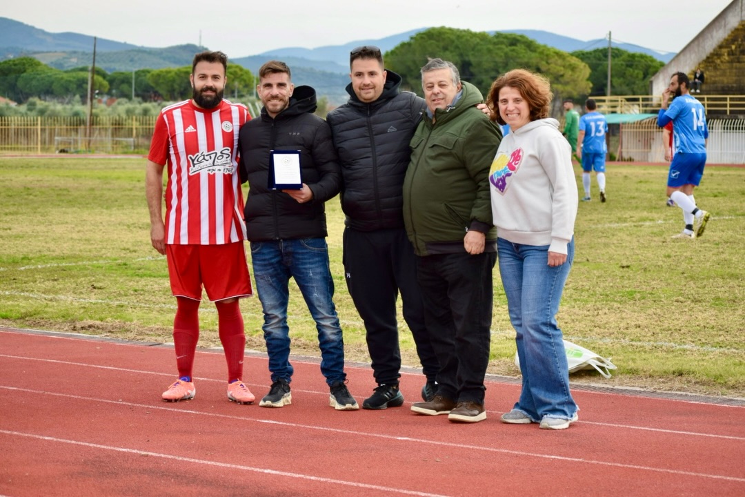 O Ολυμπιακός Ζαχάρως τίμησε τον Γκούσκο