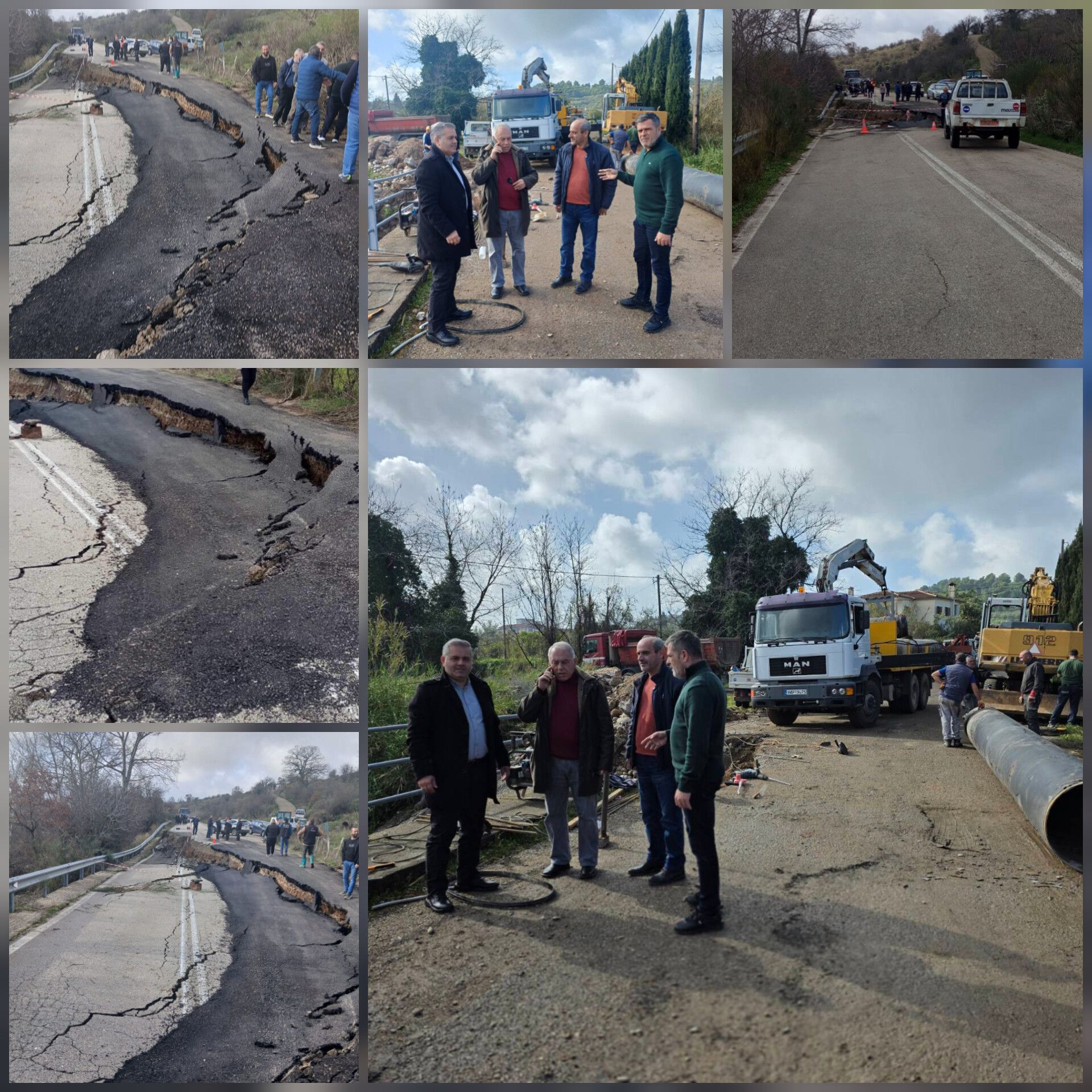 Δήμος Αρχ. Ολυμπίας: Σοβαρότατες καταστροφές στην Εθνική Οδό 111