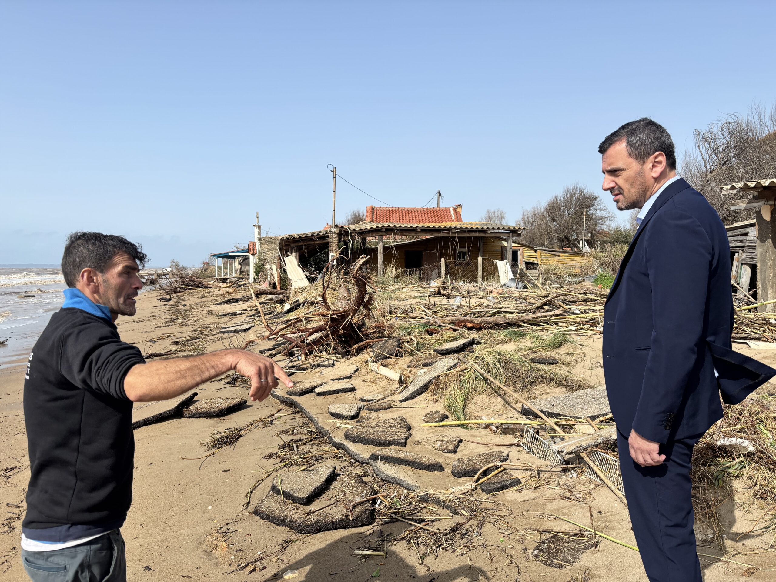 Σε πληγείσες περιοχές της Ηλείας ο Ανδρέας Νικολακόπουλος