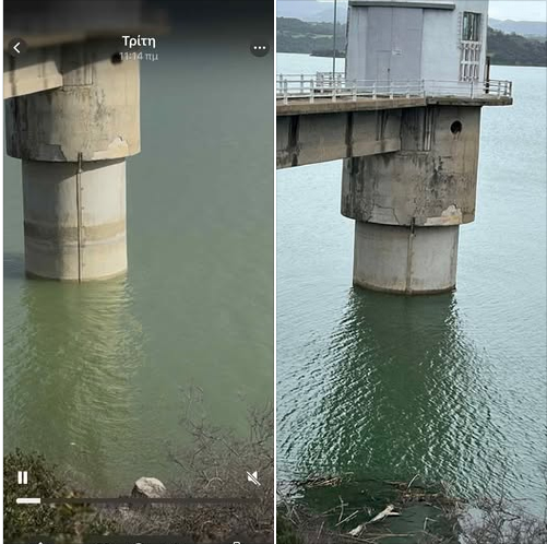 Ανησυχητική άνοδος της στάθμης στο Φράγμα Πηνειού