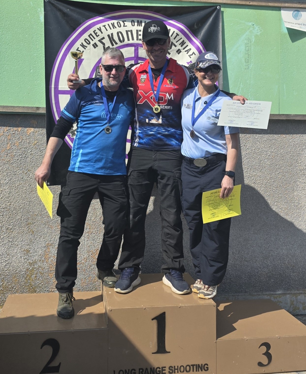 Πρακτική σκοποβολή: Στο βάθρο των νικητών Κανδύλης και Κορκολής στο Αγρίνιο