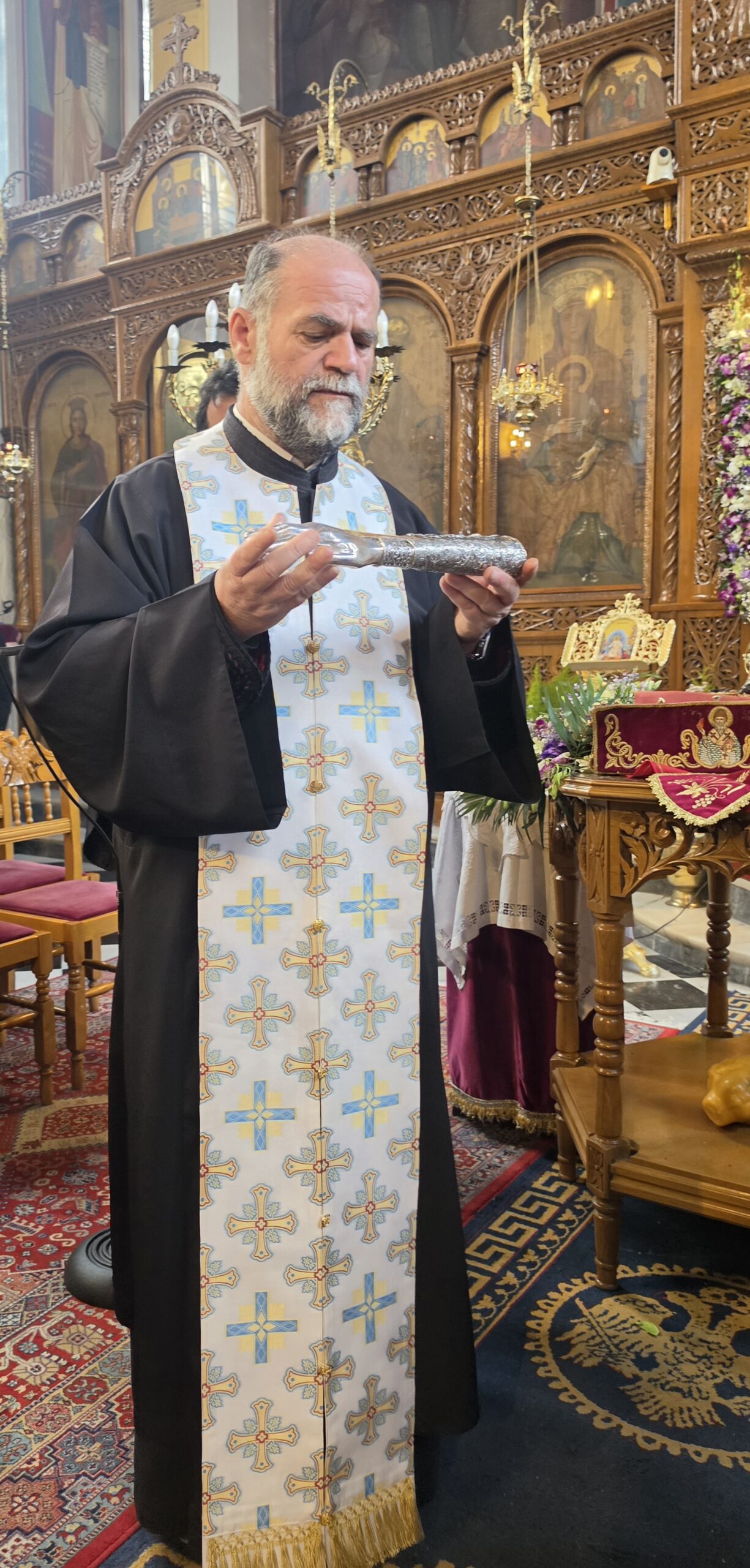 Ιερός Ναός Αγίου Σπυρίδωνος Πύργου: “Αναχώρηση της Δεξιάς Χειρός του Αγίου Σπυρίδωνος από τον Ιερό Ναό μας.”