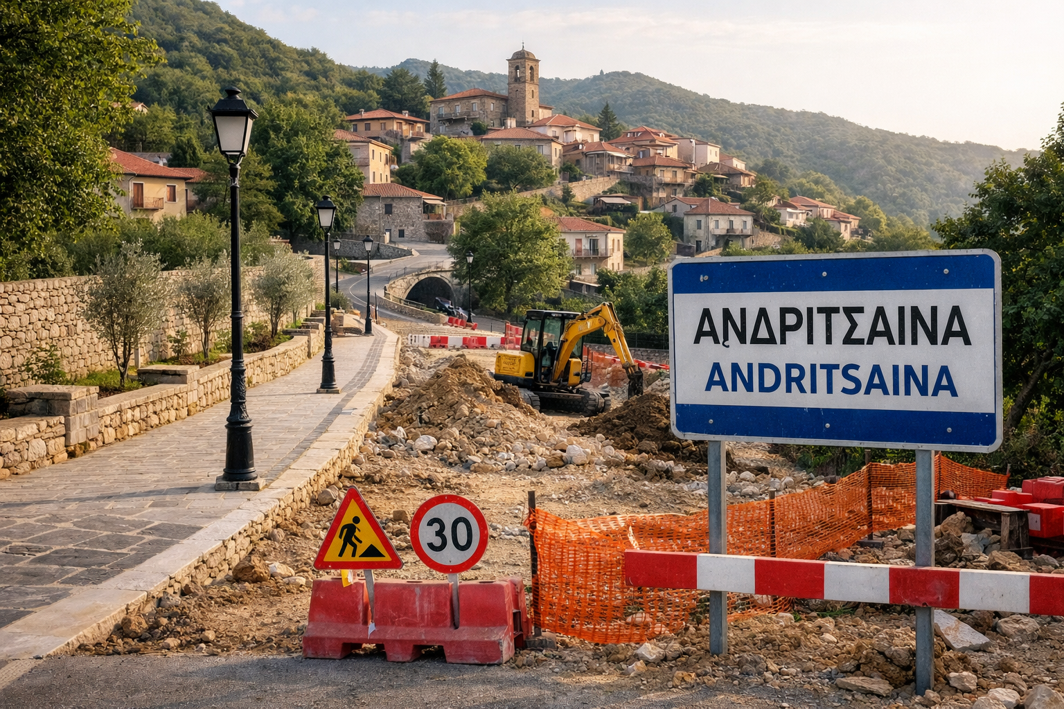 Δημοπρατείται η ανάπλαση της Ανδρίτσαινας