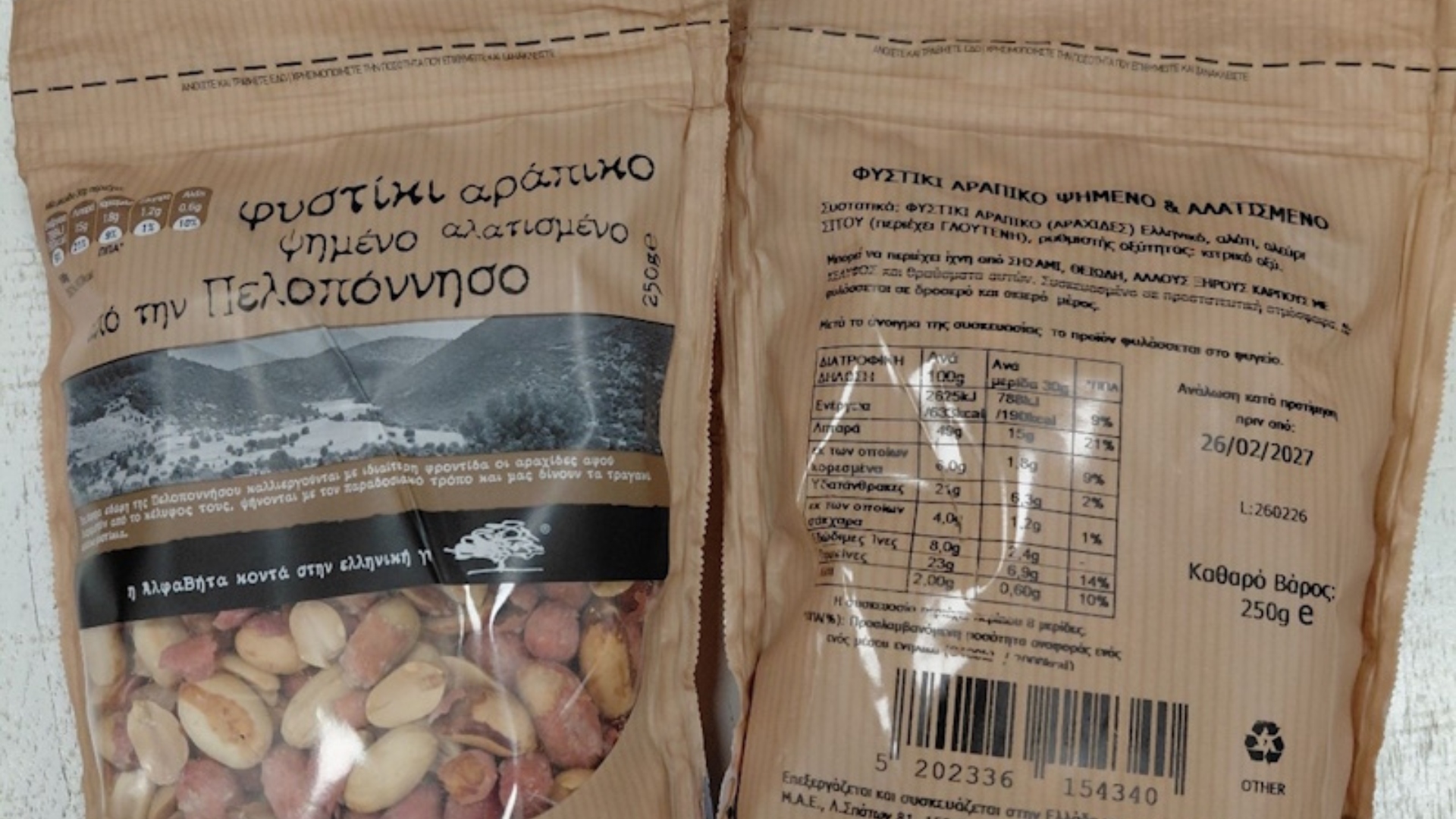 ΕΦΕΤ: Ανακαλείται παρτίδα φιστικιών – «Επιβλαβές το προϊόν για την υγεία»