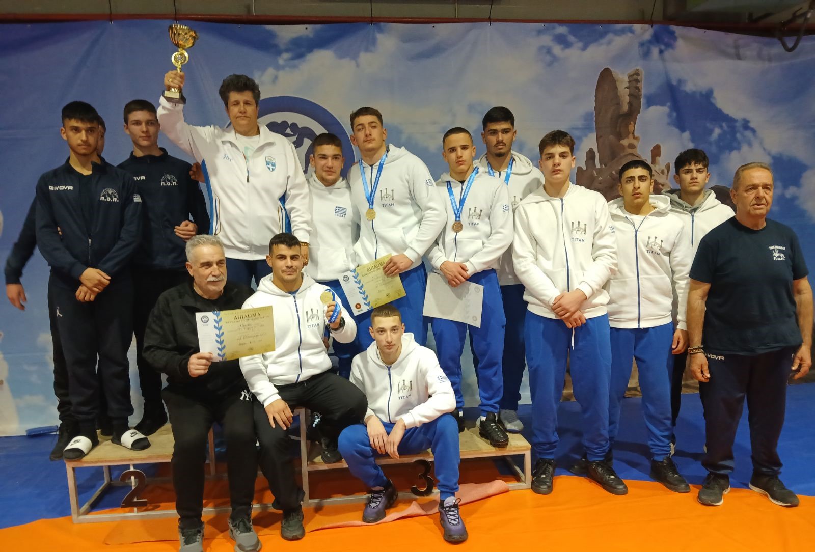 Πάλη: Πρωταθλητής Ελλάδας U17 o Π.Σ. Τιτάν Πύργου-Πέντε μετάλλια στη Λάρισα