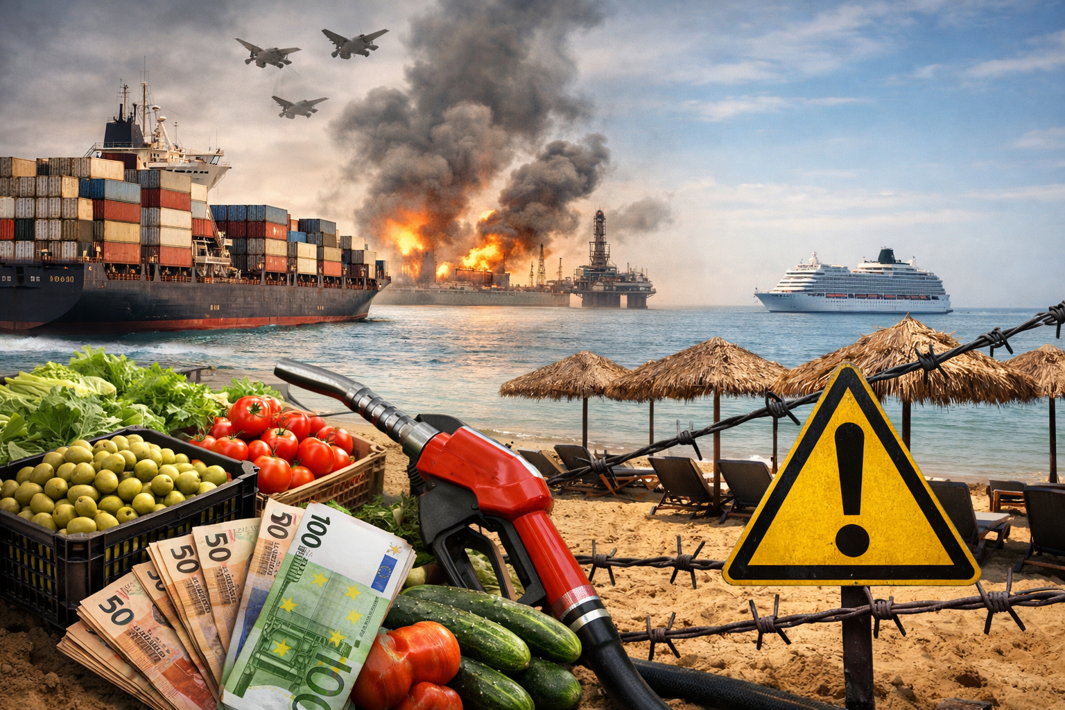 Αι ειδοί του Μαρτίου: «Μαύροι» οι οιωνοί για την ηλειακή οικονομία από τον πόλεμο στη Μέση Ανατολή