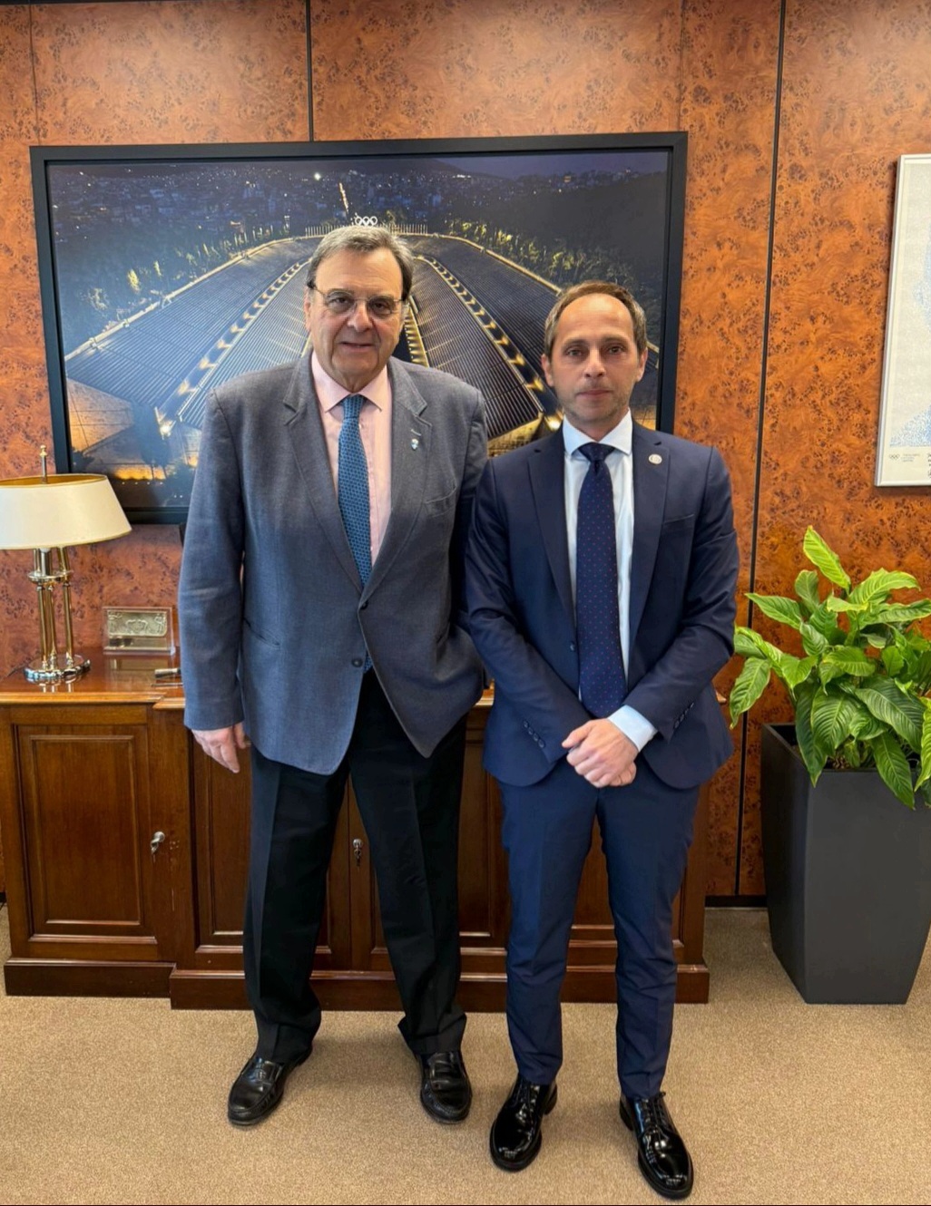 Συνάντηση Εργασίας Δημάρχου Αρχ. Ολυμπίας – Προέδρου Ελληνικής Ολυμπιακής Επιτροπής