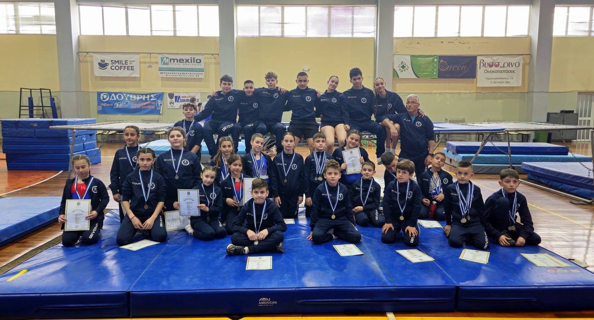 Κόροιβος/Ενόργανη γυμναστική: Επιτυχής παρουσία στους προκριματικούς τραμπολίνο και διπλού μίνι τραμπ