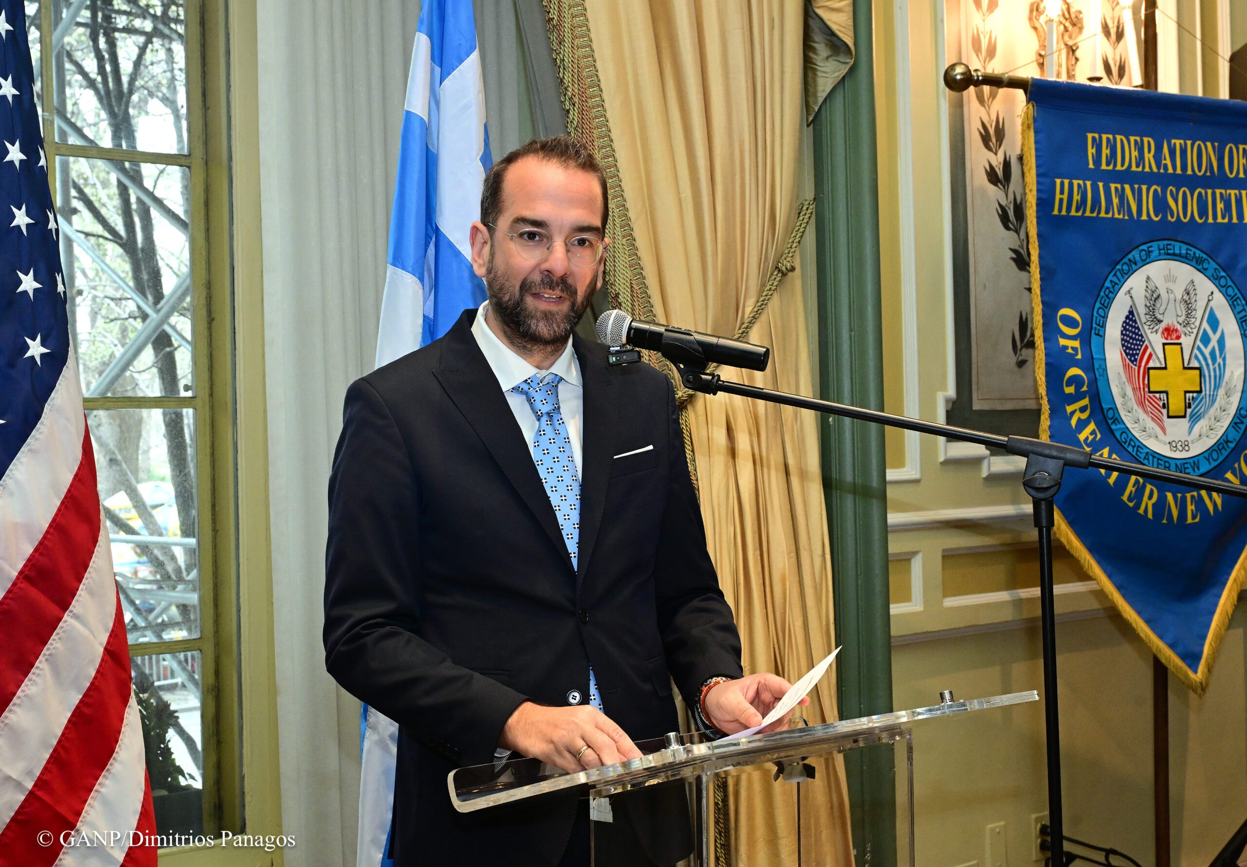 Στις εκδηλώσεις της Ομογένειας στις ΗΠΑ για την εθνική παλιγγενεσία & την 200η επέτειο της Εξόδου του Μεσολογγίου, ο Νεκτάριος Φαρμάκης