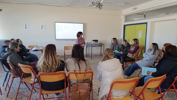 Παρεμβάσεις: Eργαστήρια ευαισθητοποίησης  εκπαιδευτικών των σχολικών μονάδων Δημοτικού σχολείου Καράτουλα, Λυκείου Λάλα & 1ου ΕΠΑΛ Πύργου