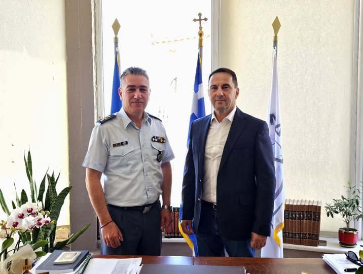 Συνάντηση του Δημάρχου Ζαχάρως με τον Διευθυντή της Διεύθυνσης Αστυνομίας Ηλείας
