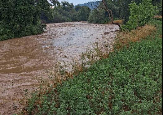 Φούσκωσε ο Πηνειός στο Κακοτάρι