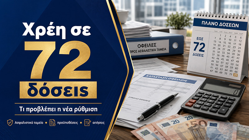 Η νέα ρύθμιση των 72 δόσεων: Δημοσιονομική ανακούφιση ή ανακύκλωση ιδιωτικού χρέους;