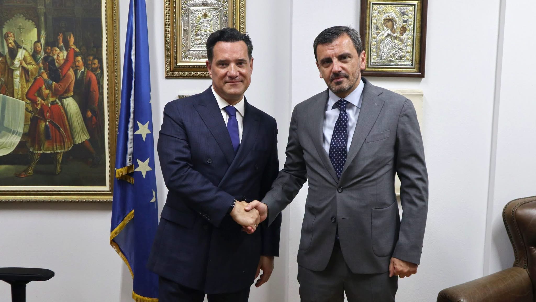 Συνάντηση του Άδωνι Γεωργιάδη  με Ανδρέα Νικολακόπουλο: Με σταθερά θετικά βήματα μπροστά για την δημόσια υγεία στην Ηλεία