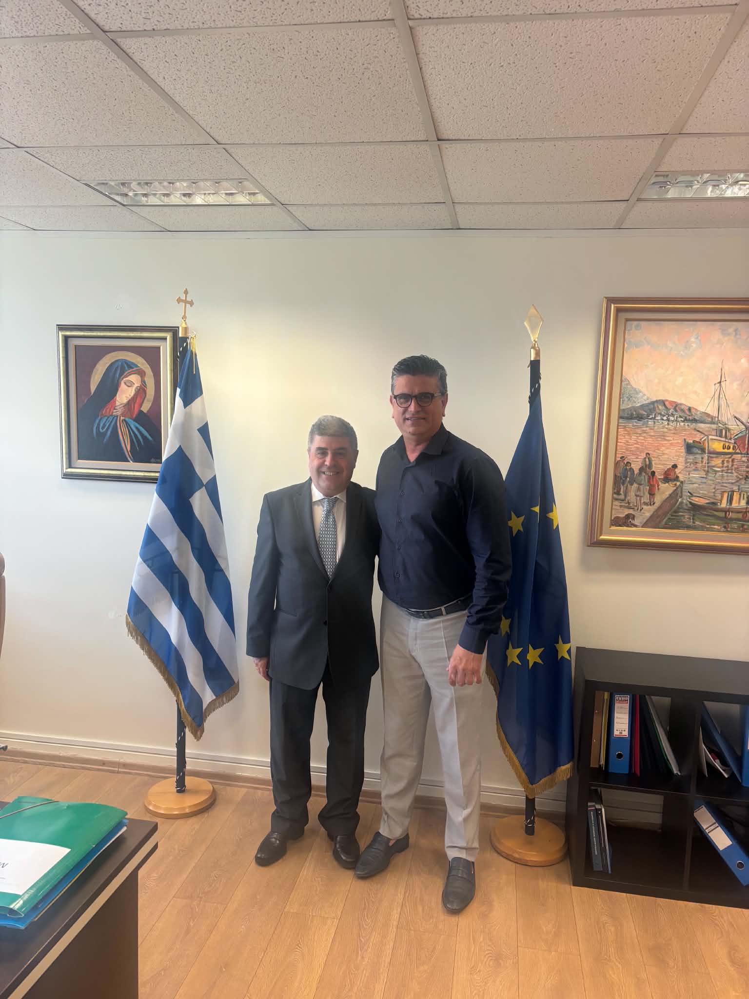 Συνάντηση Γ. Λέντζα με τον Γ.Γ. Υποδοχής Αιτούντων Άσυλο Σπ. Σταθούλη για τις Δομές Φιλοξενίας
