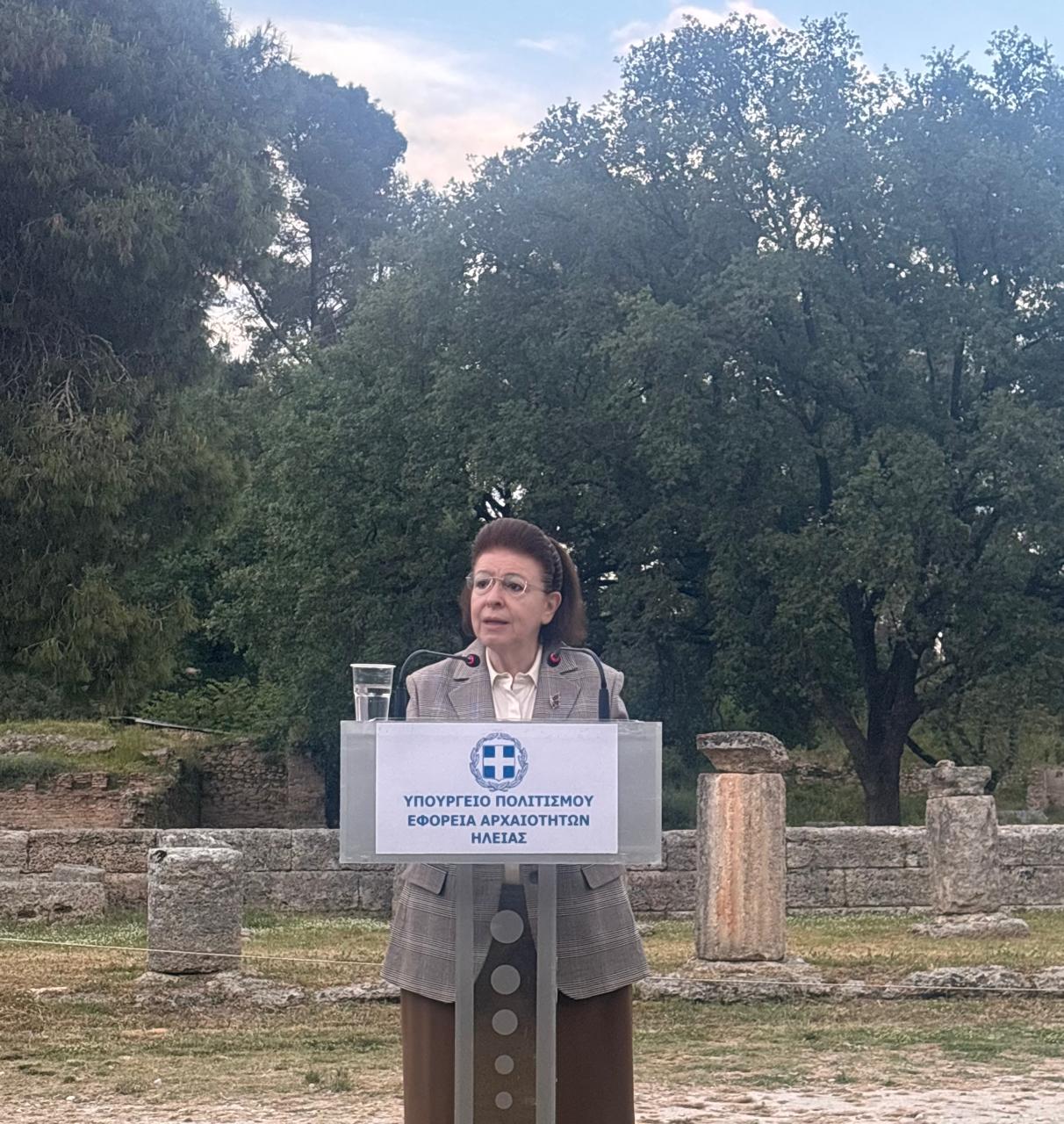 Λίνα Μενδώνη: Αναδεικνύουμε την ιστορία της Ολυμπίας, επενδύουμε στο μέλλον της