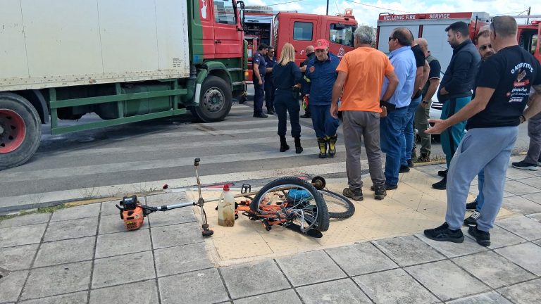 Τροχαίο με σοβαρό τραυματισμό ποδηλάτη στον Πύργο