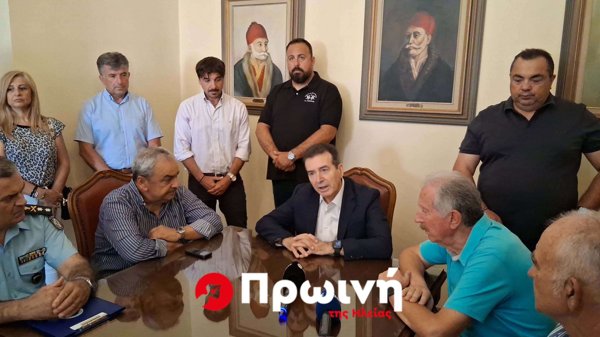 Ευρεία σύσκεψη για την εγκληματικότητα στη Γαστούνη υπό τον υπουργό Προστασιας του Πολίτη, Μιχάλη Χρυσοχοίδη
