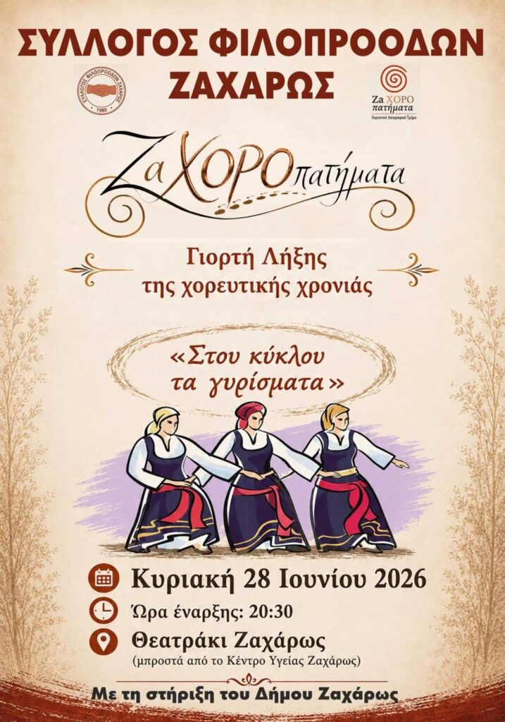 Σύλλογος Φιλοπροόδων Ζαχάρως: “Του κύκλου τα γυρίσματα”