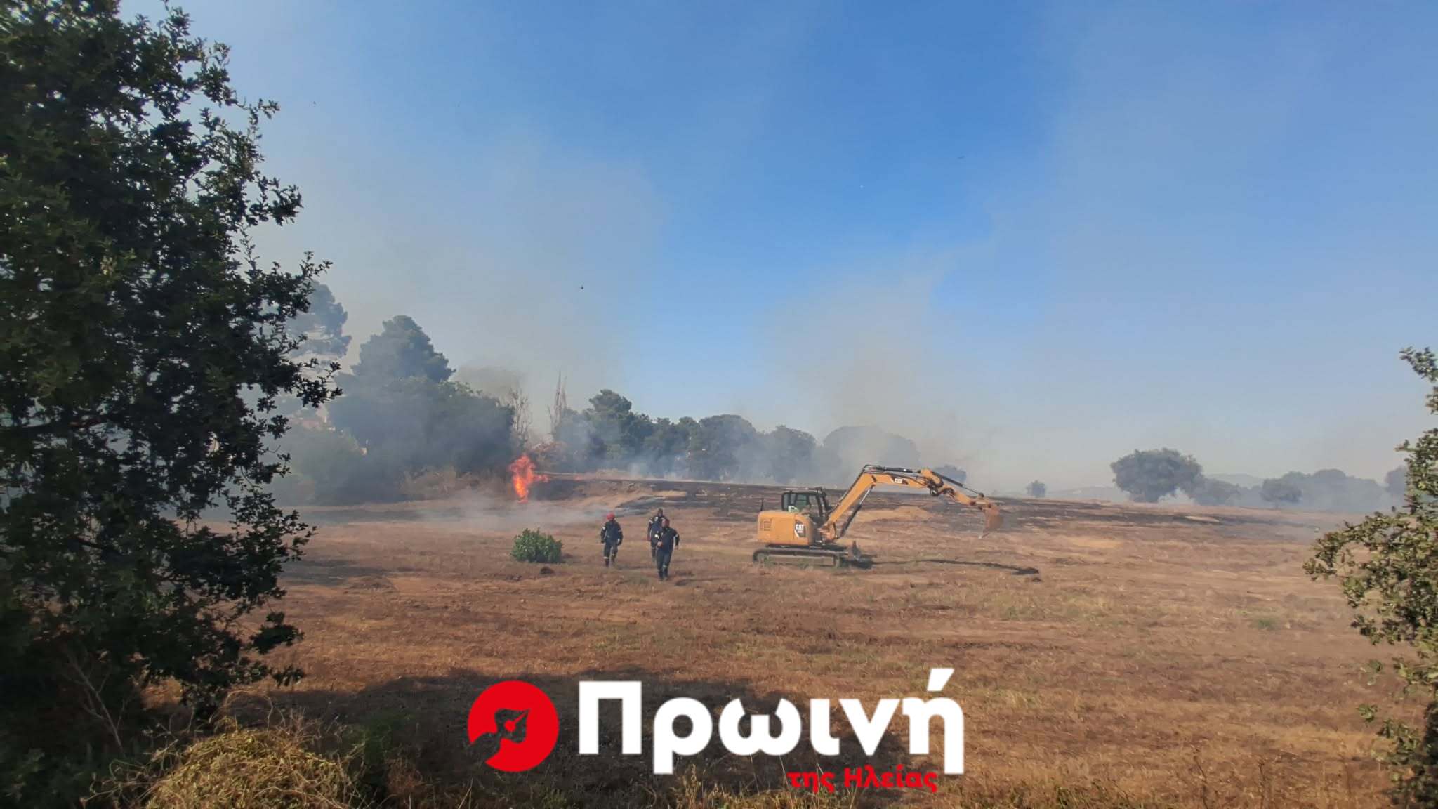 Μεγάλη πυρκαγιά σε αγροτοδασική έκταση στο Ψάρι Βάρδας (video)