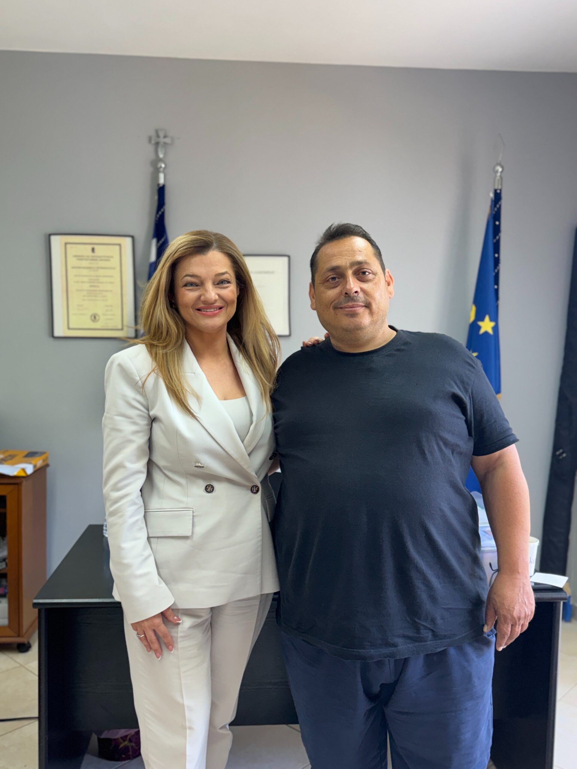 Συνάντηση Δ. Αυγερινοπούλου με τον νέο Πρόεδρο του Κυνηγετικού Συλλόγου Ζαχάρως