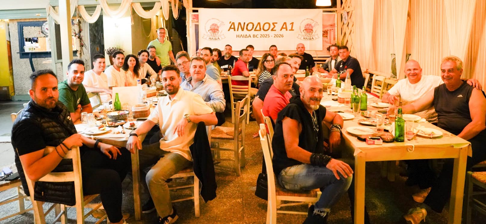 Α.Σ.Α. Ήλιδα: Παρέθεσε δείπνο στους χορηγούς- «Η Ήλιδα είναι μια μεγάλη παρέα» δήλωσε ο Α. Οικονομίδης