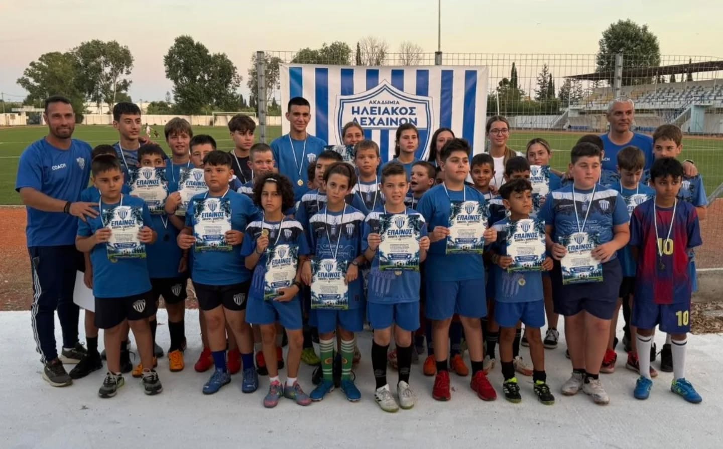 Ακαδημία Ηλειακού Λεχαινών: Έκλεισε τη σεζόν σε γιορτινό και οικογενειακό κλίμα