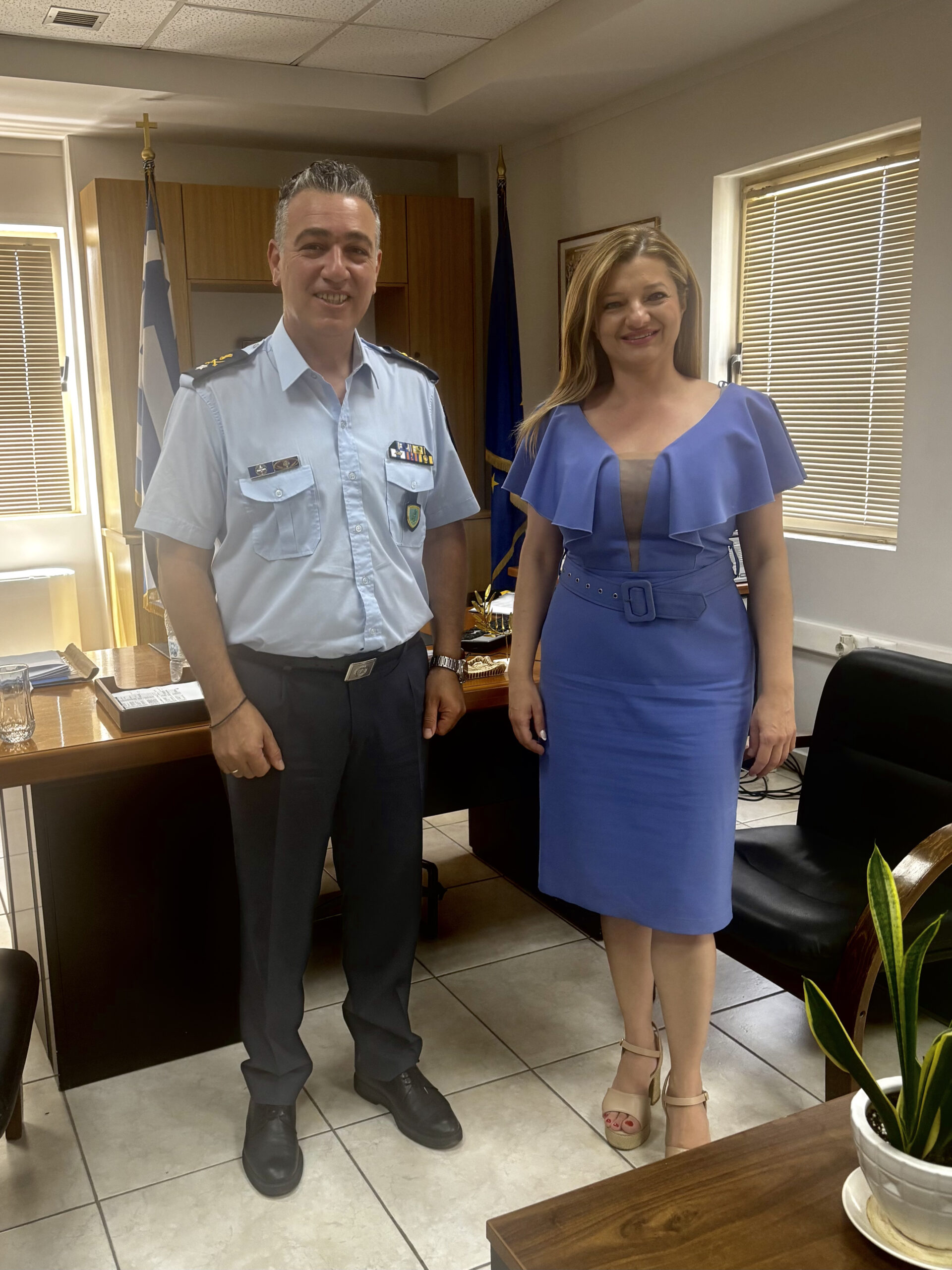 Δ. Αυγερινοπούλου: Η ενίσχυση της ασφάλειας και της επιχειρησιακής ετοιμότητας στην Ηλεία στο επίκεντρο συνάντησης με τον Διευθυντή Αστυνομίας Ηλείας