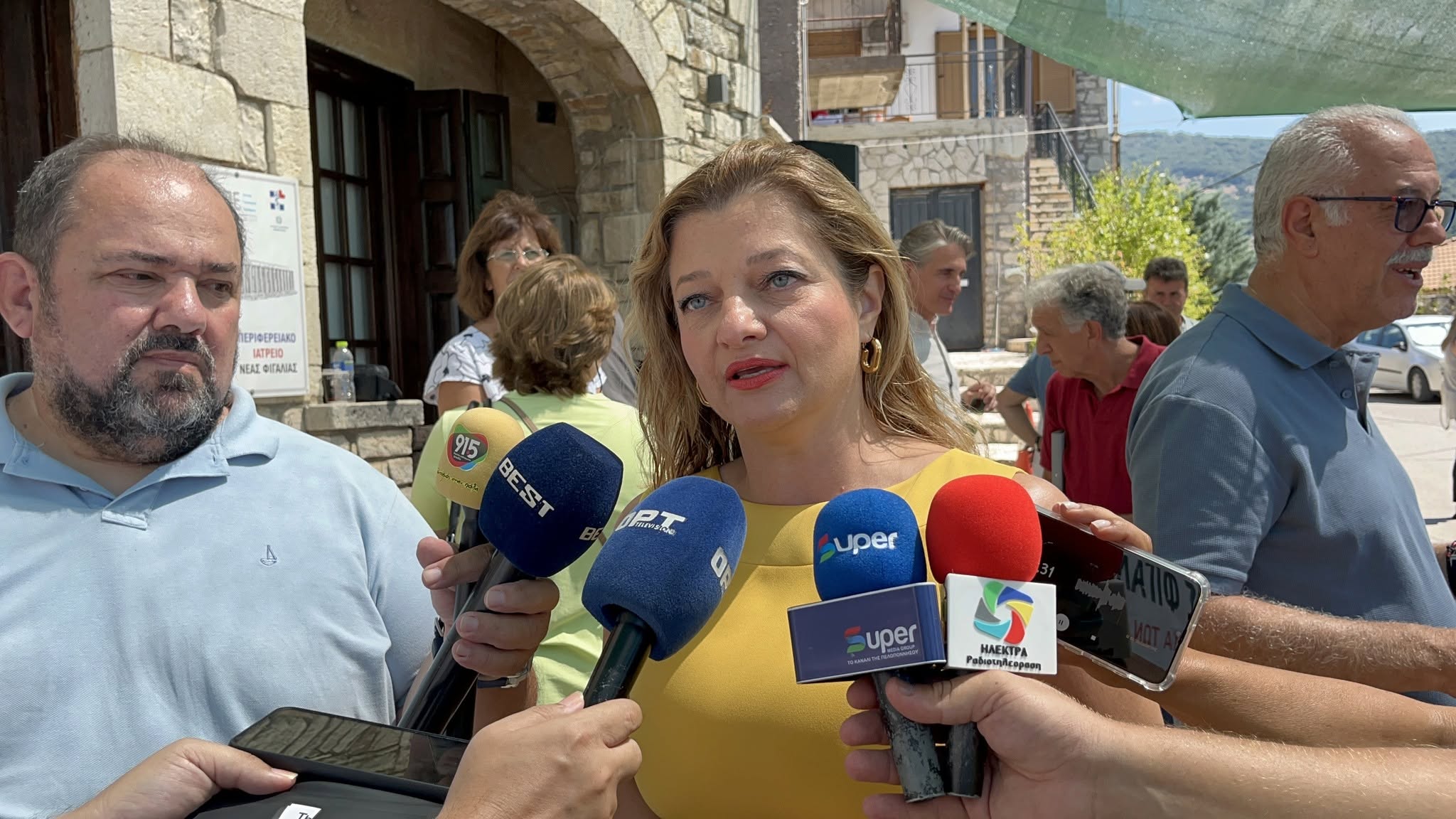 Ν. Φιγαλεία: Μεγάλο το ενδιαφέρον των ΜΜΕ για τη συγκέντρωση διαμαρτυρίας στο Περιφερειακό Ιατρείο
