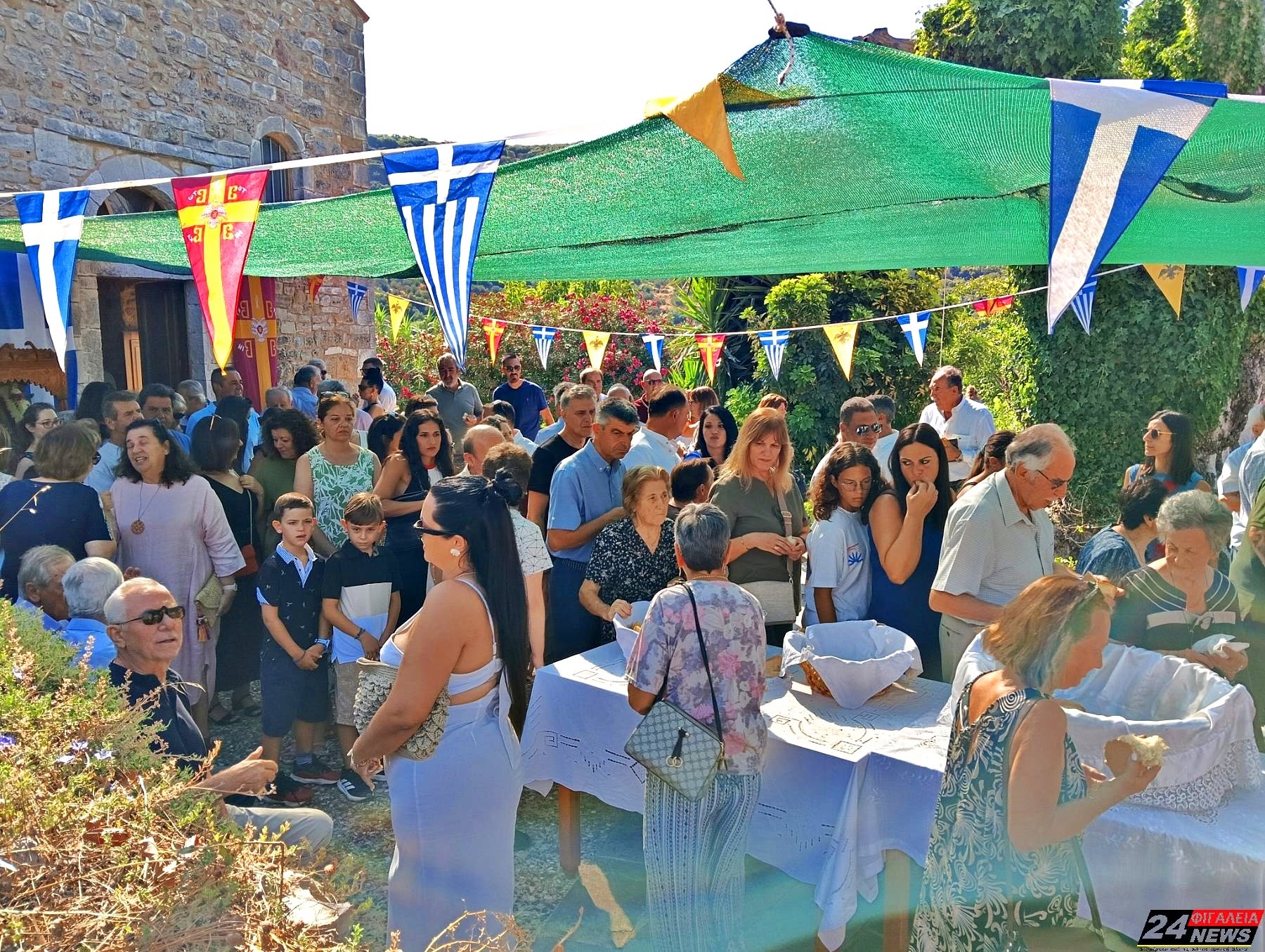 Ν. Φιγαλεία: «Βούλιαξε» από κόσμο η Ιερά Μονή Παναγίας Βόγαλης