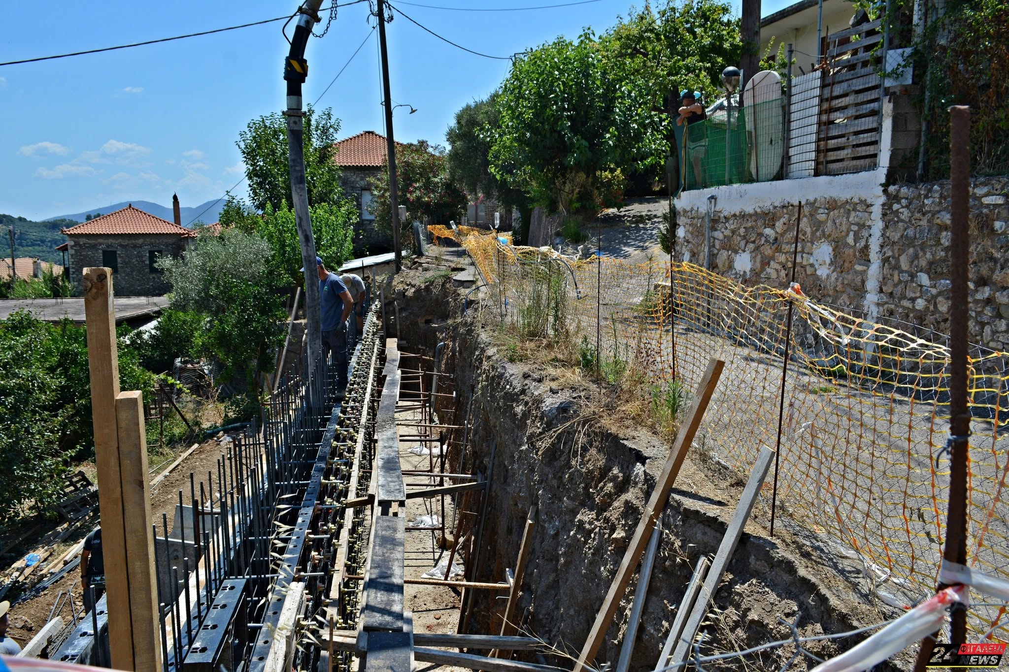 Ν. Φιγαλεία: Εντός Αυγούστου έτοιμο το τοιχίο στην Περιφερειακή Οδό