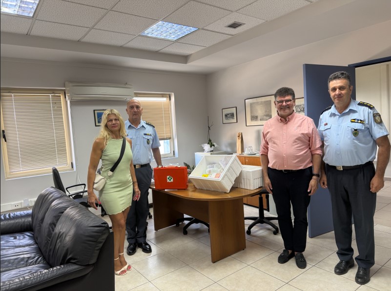 Έμπρακτη στήριξη της Διεύθυνσης Αστυνομίας Ηλείας με διάθεση υγειονομικού υλικού από το Γ. Νοσοκομείο Ηλείας