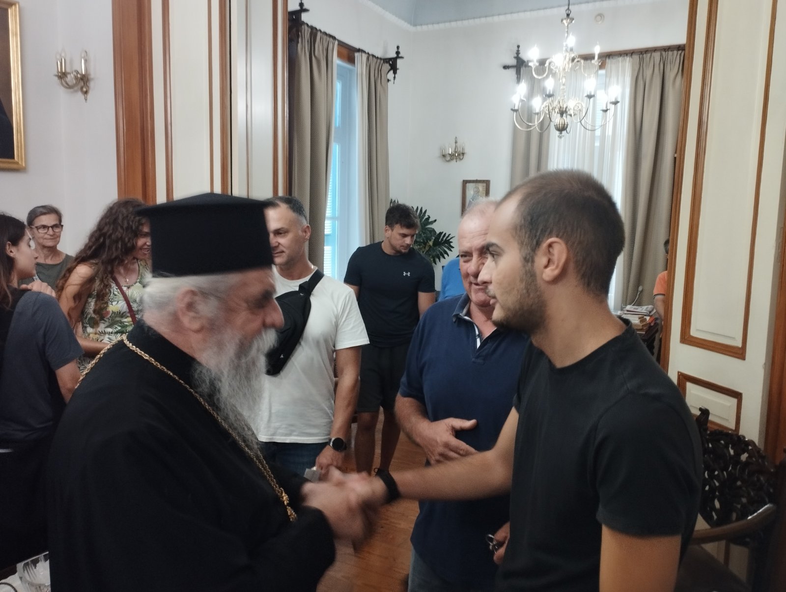 Πατρική υποδοχή και ευχές από τον Μητροπολίτη Ηλείας και Ωλένης κ.κ. Αθανάσιο στους φοιτητές των εκκλησιαστικών οικοτροφείων
