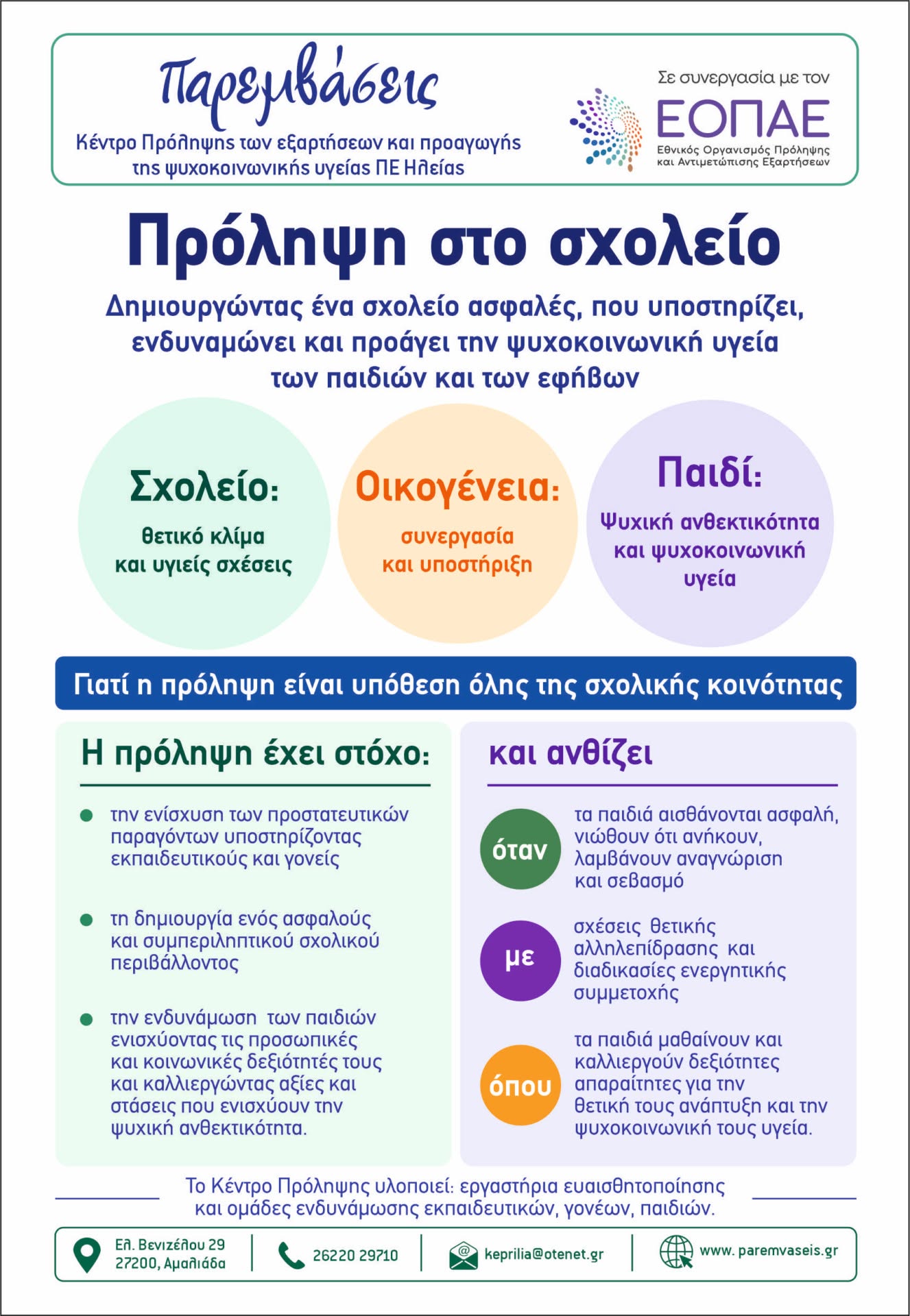 «Παρεμβάσεις»: Δίπλα σε μαθητές, γονείς και εκπαιδευτικούς και αυτή τη σχολική χρονιά!