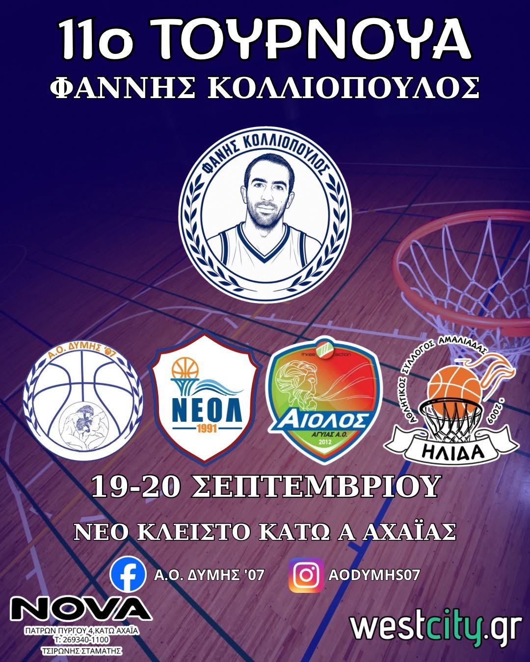 Στο 11ο τουρνουά «Φ. Κολλιόπουλος» ο Α.Σ.Α. Ήλιδα