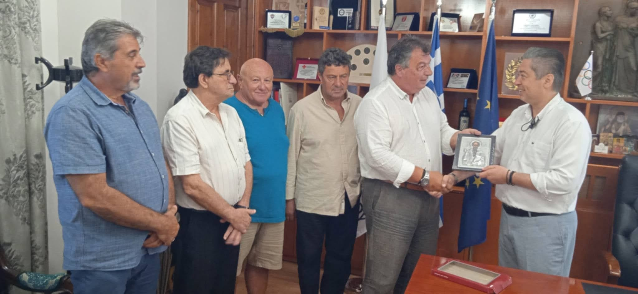 Επίσκεψη Τ.Σ. ΕΑΑΝ Ηλείας στον Δήμαρχο Ζακύνθου